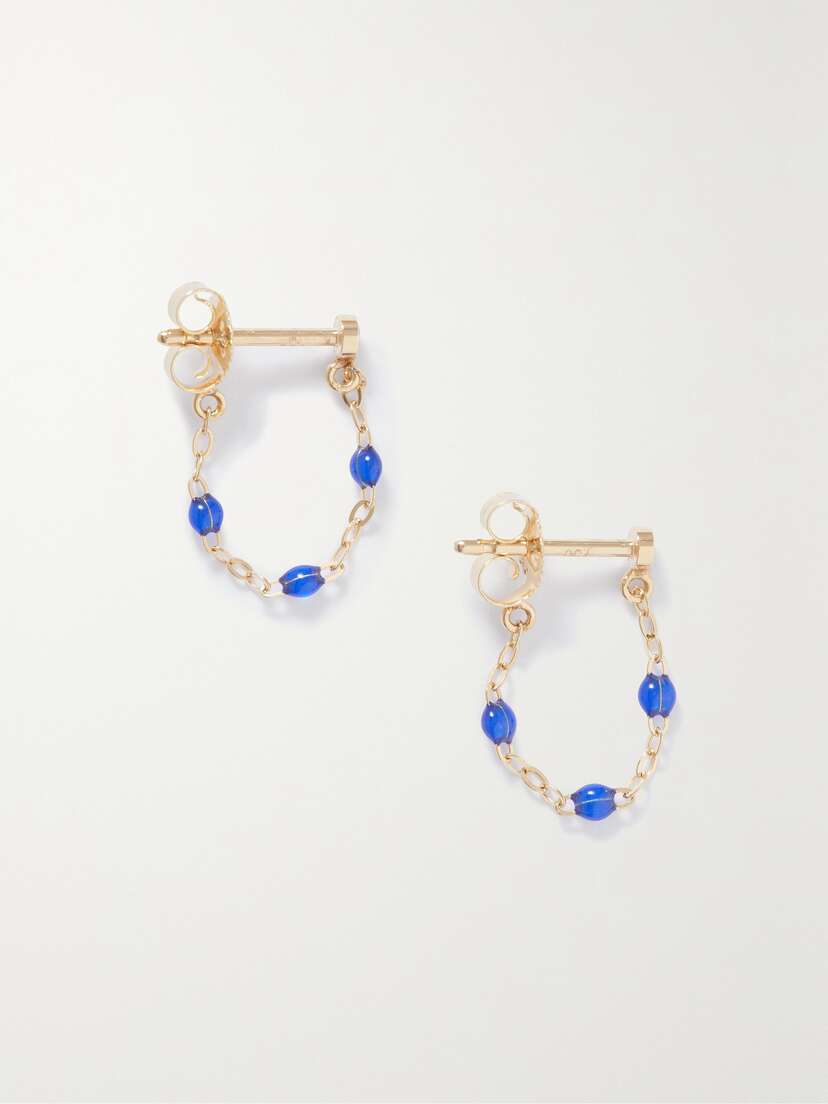 Gigi Clozeau Classic Gigi 18-karat Gold And Resin Earrings