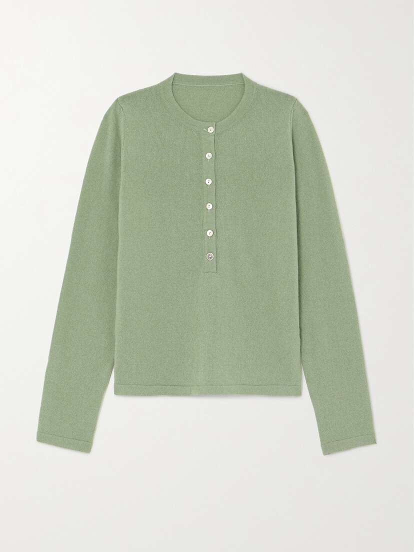 Fortela Lou Cashmere Henley Sweater