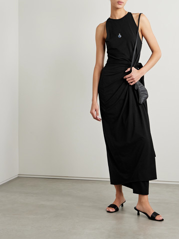Another Tomorrow + NET SUSTAIN stretch-jersey midi dress