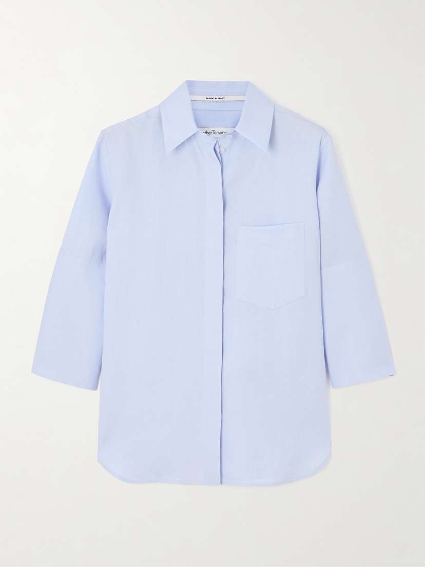 Another Tomorrow Linen Shirt