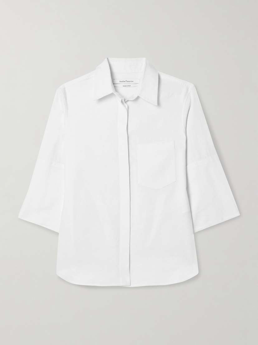 Another Tomorrow + Net Sustain Linen Shirt