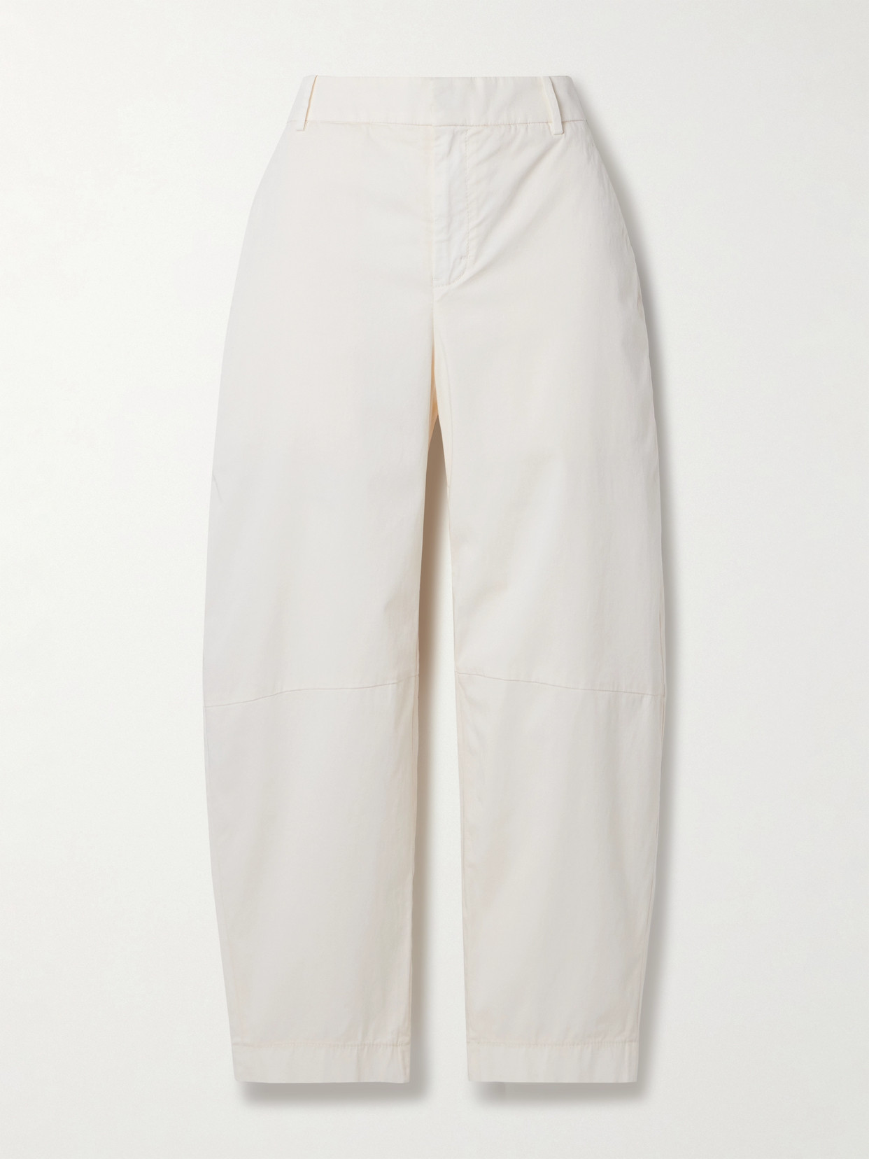 Another Tomorrow + Net Sustain Organic Cotton-blend Drill Wide-leg Pants In Off-white