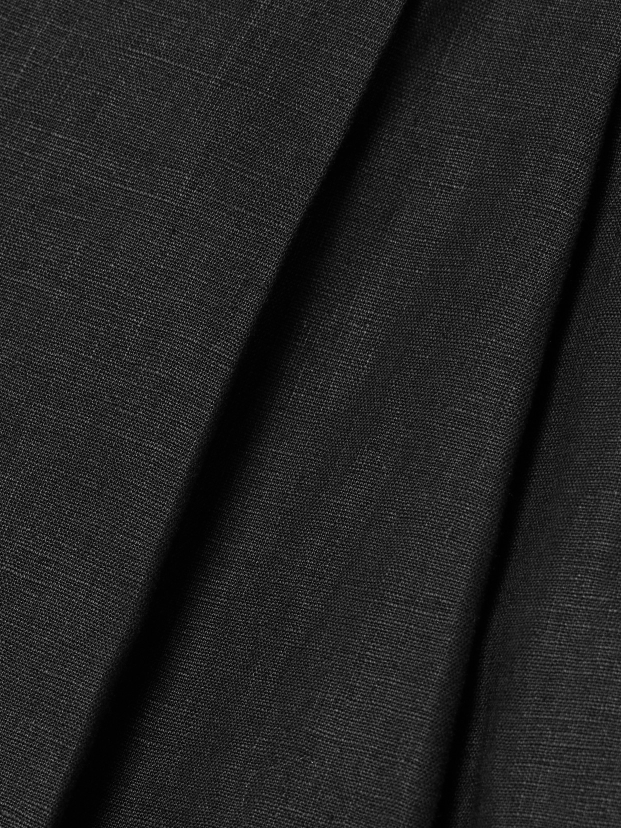 Another Tomorrow + Net Sustain Pleated Linen Shorts In Black