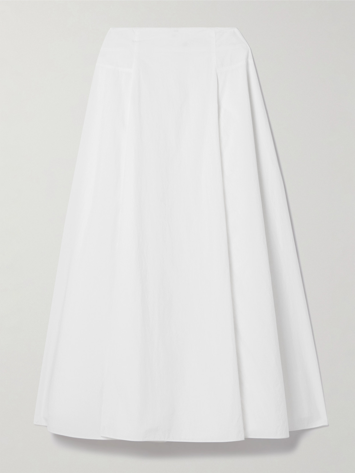 Another Tomorrow + Net Sustain Recycled-taffeta Midi Skirt In White