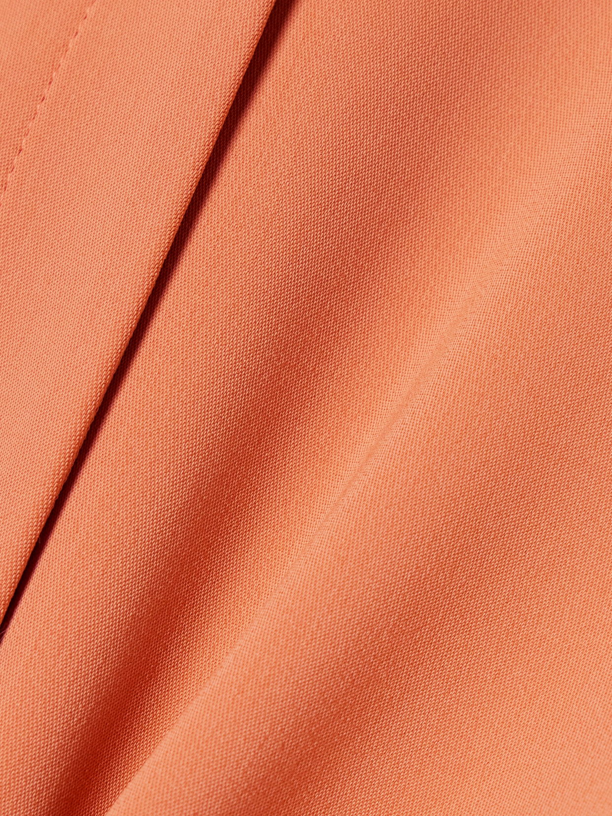 Another Tomorrow Pleated Crepe Shorts In Orange