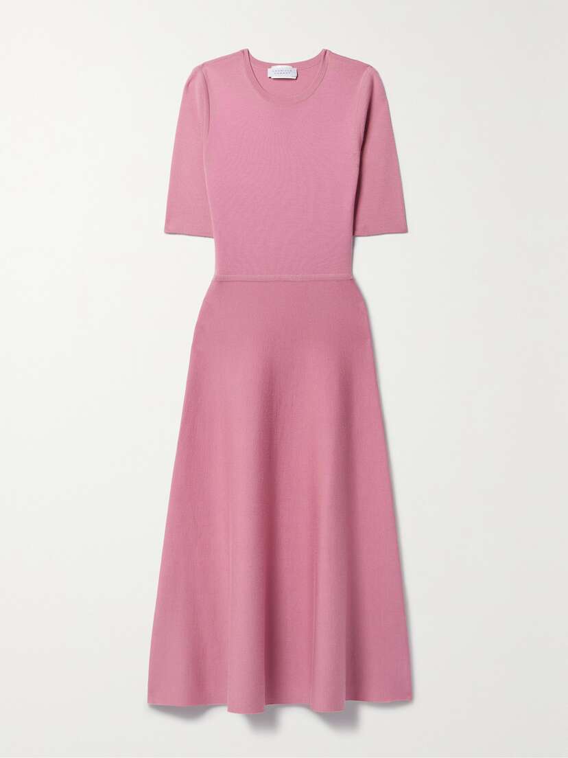 Gabriela Hearst Seymore Cashmere And Silk-blend Midi Dress
