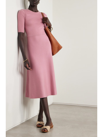 Gabriela Hearst Seymore cashmere and silk-blend midi dress