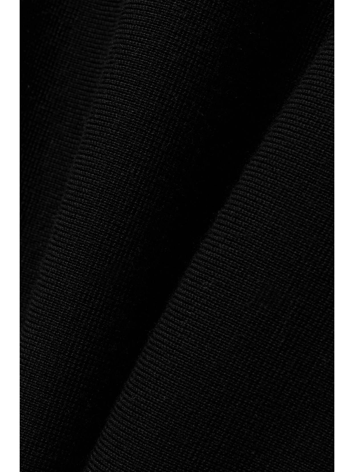 Gabriela Hearst Calderon Strapless Merino Wool And Cashmere-blend Midi Dress In Black