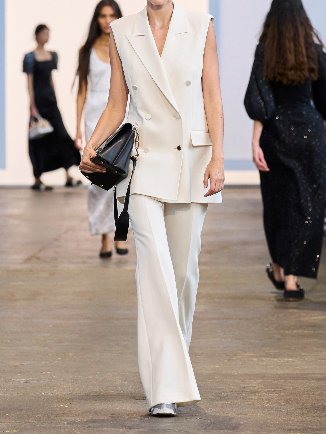 Gabriela Hearst Mayte Double-breasted Silk And Wool-blend Vest In Ivory