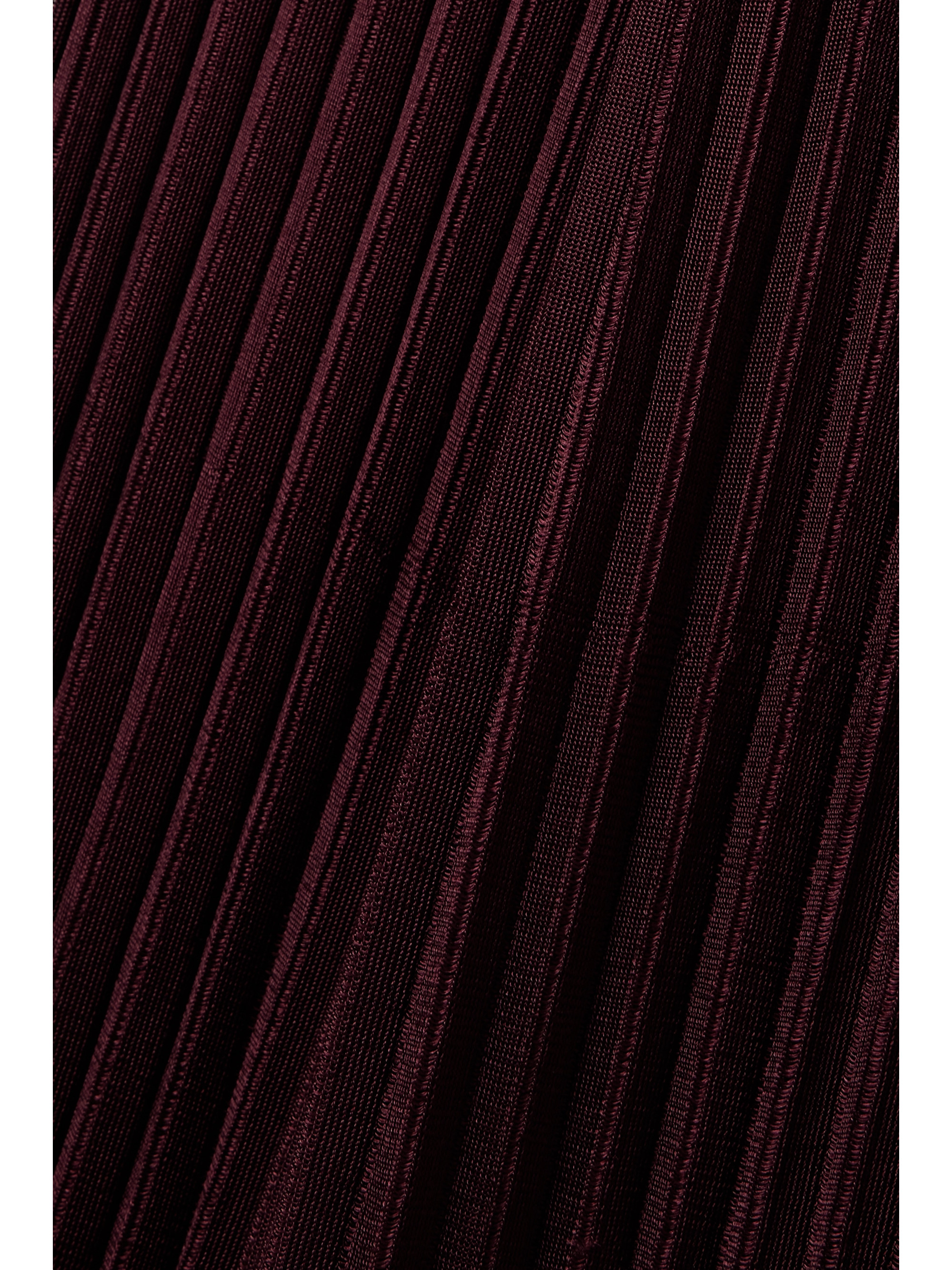 Gabriela Hearst Altura one-shoulder cutout ribbed silk-jersey maxi dress