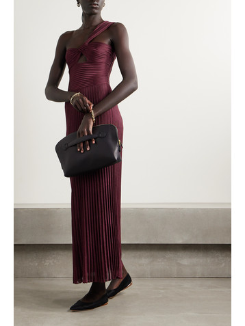 Gabriela Hearst Altura one-shoulder cutout ribbed silk-jersey maxi dress
