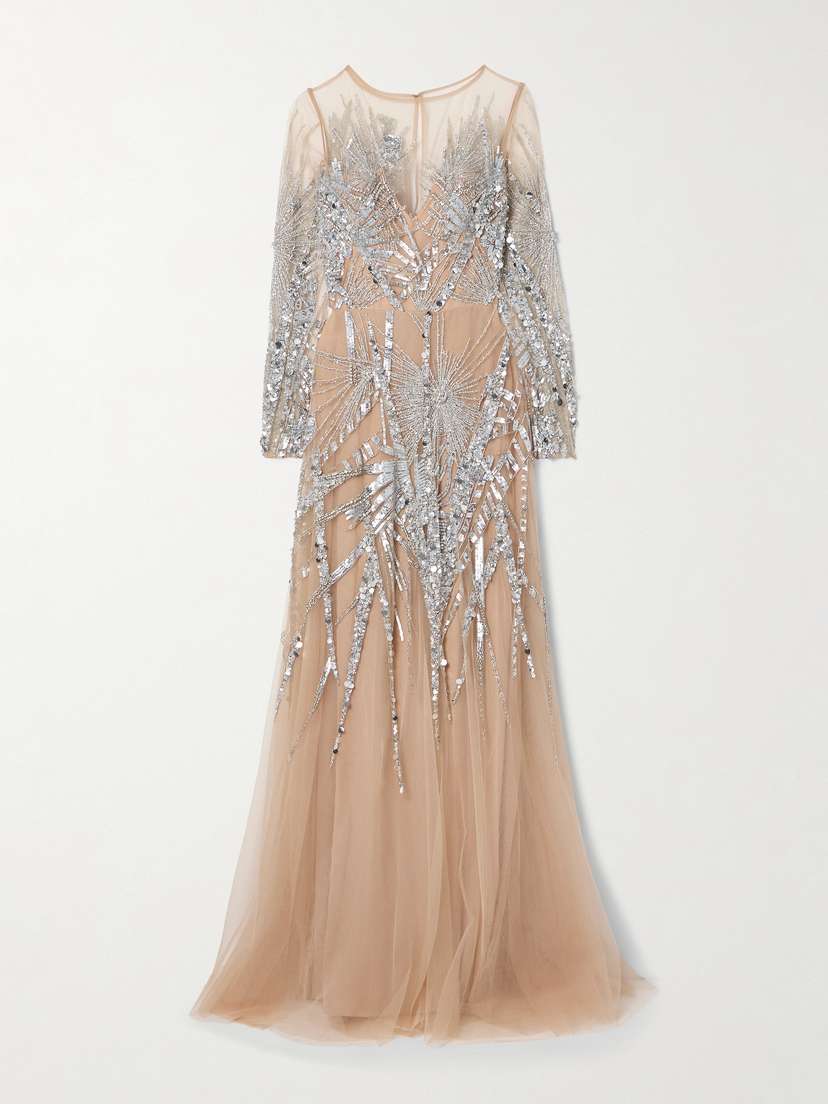 Zuhair Murad Embellished Tulle Gown