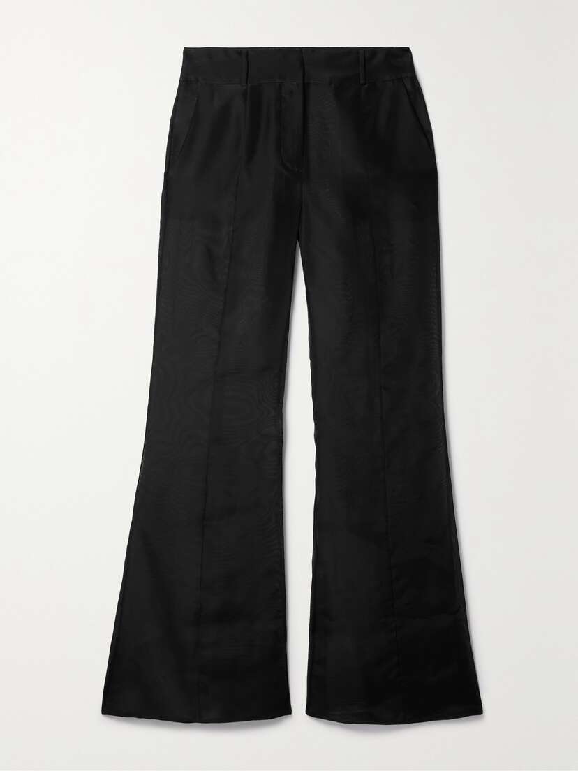 Gabriela Hearst Rhein Silk-organza Flared Pants