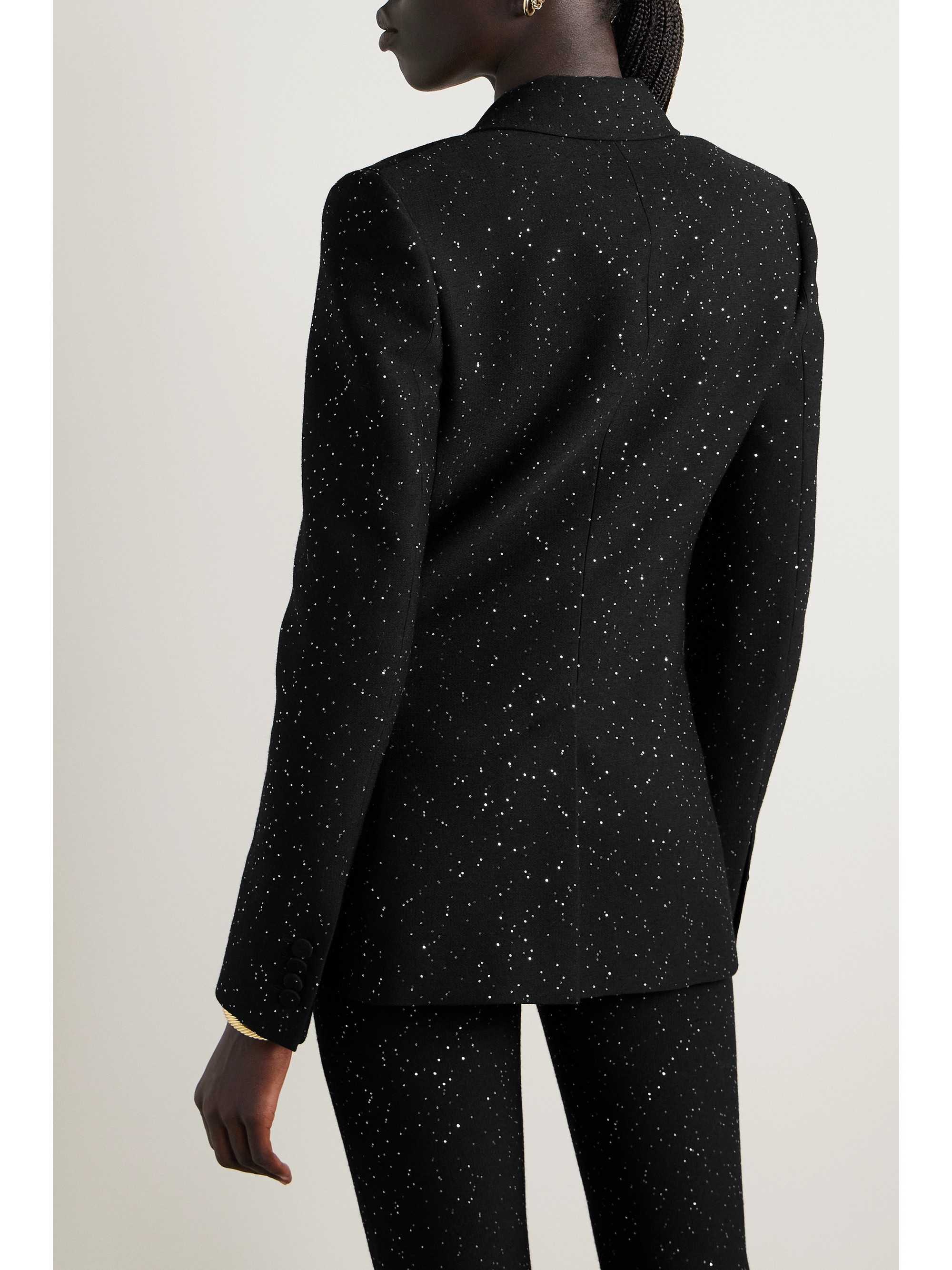Gabriela Hearst Leiva sequin-embellished wool-blend blazer