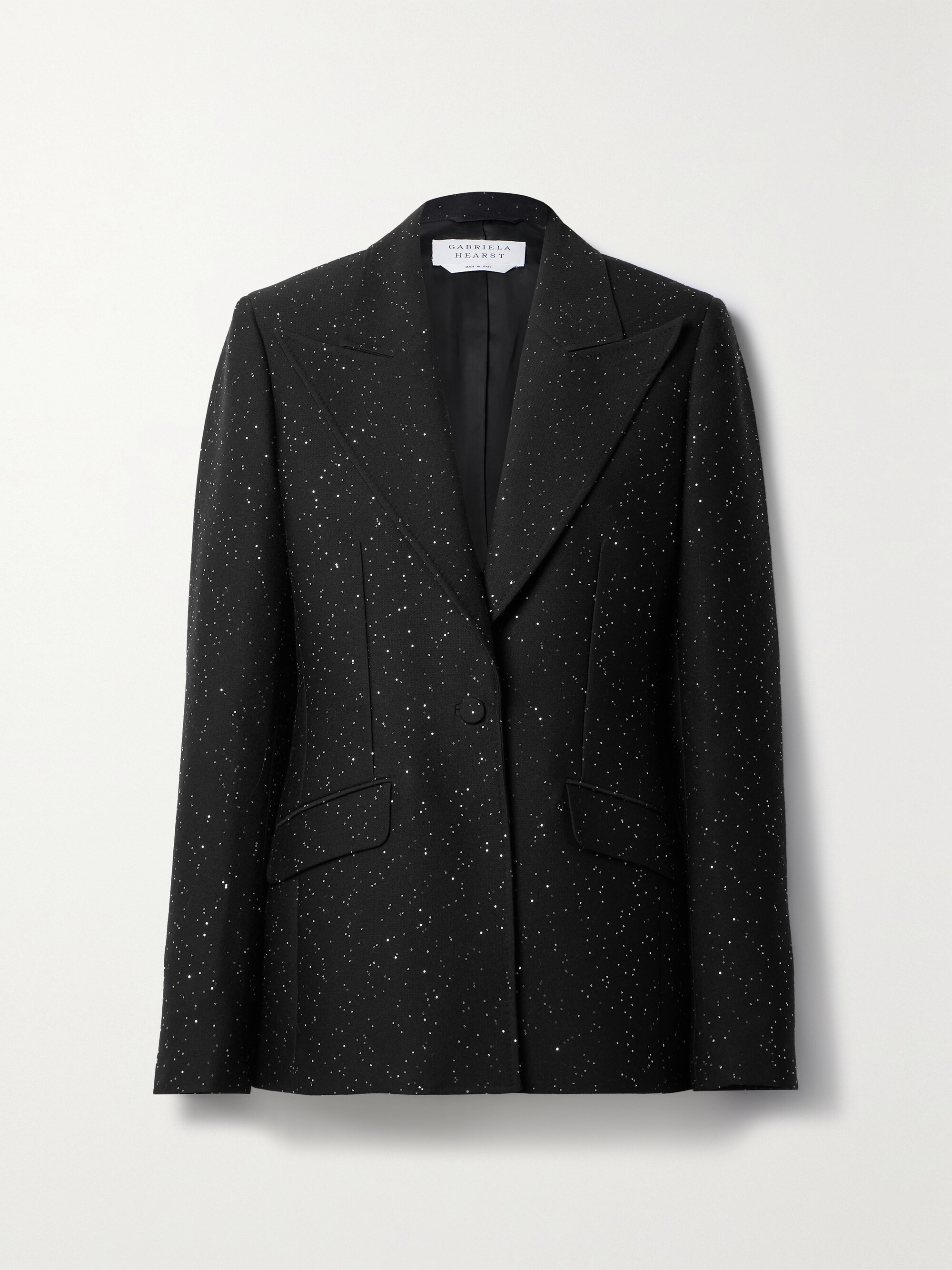 Gabriela Hearst Leiva sequin-embellished wool-blend blazer