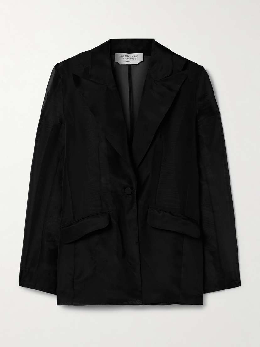 Gabriela Hearst Leiva Silk-organza Blazer
