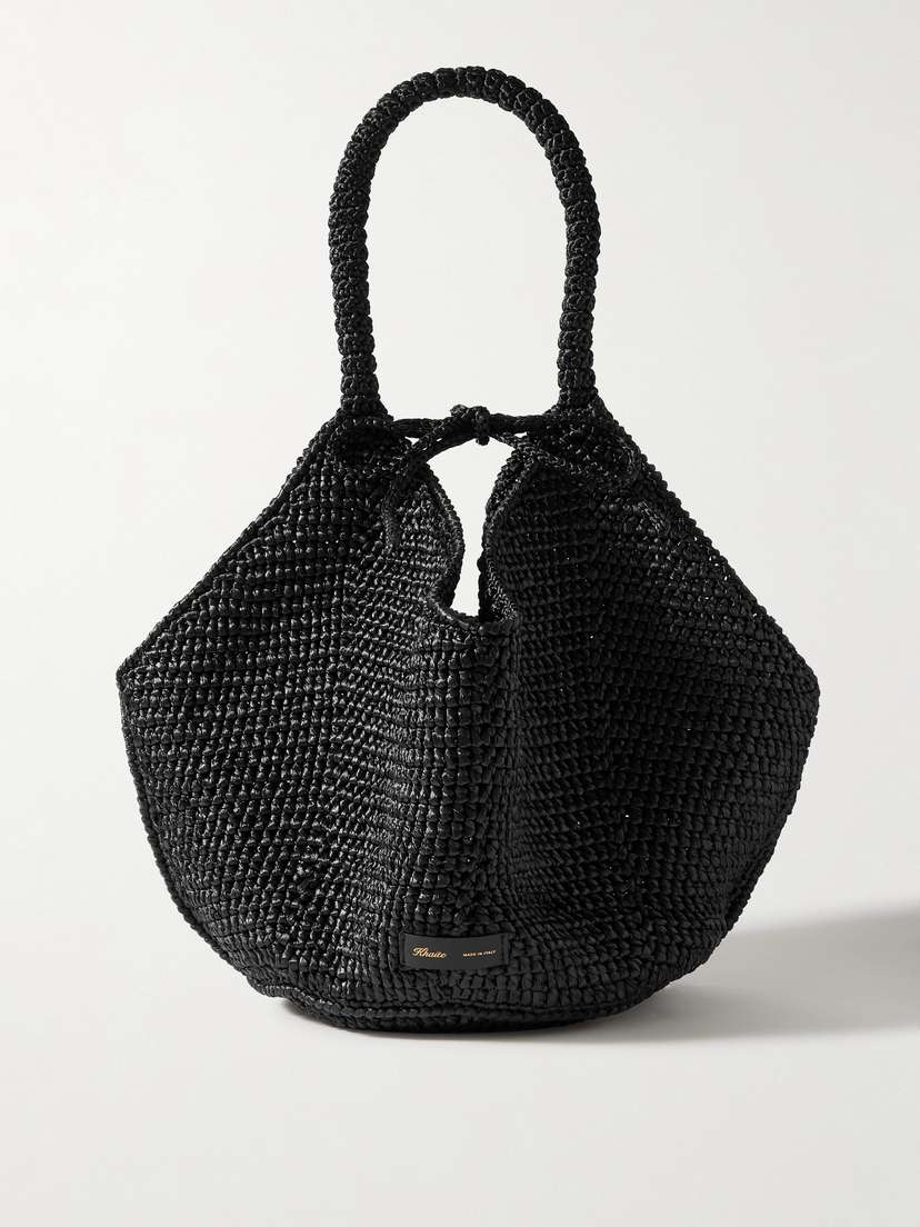 Khaite Lotus Medium Raffia Tote
