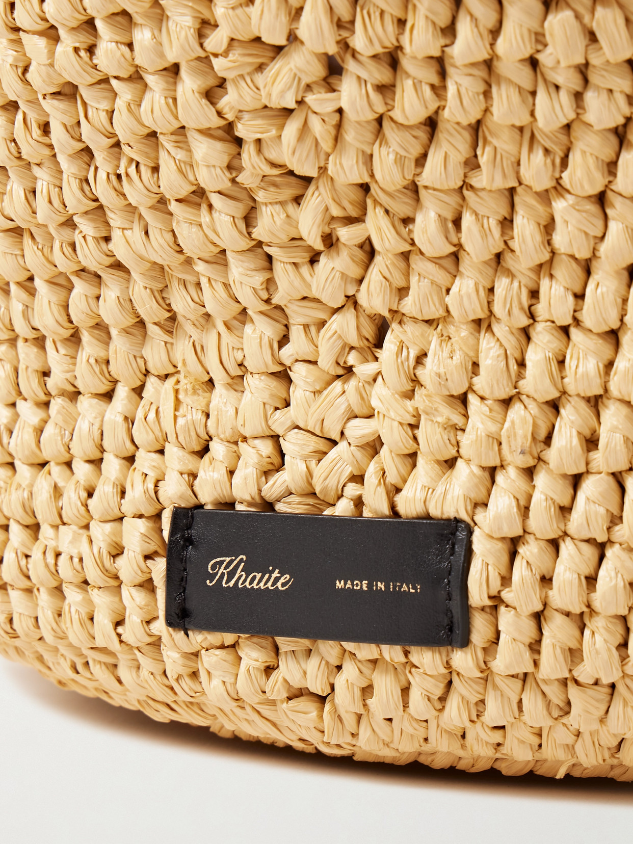 Khaite Medium Raffia Lotus Shoulder Bag In Neutrals