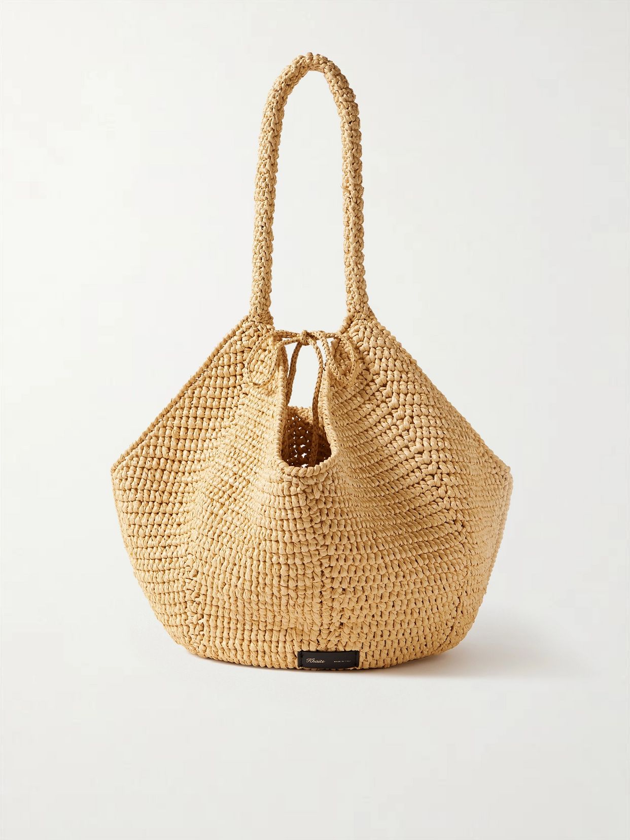 Lotus medium raffia tote