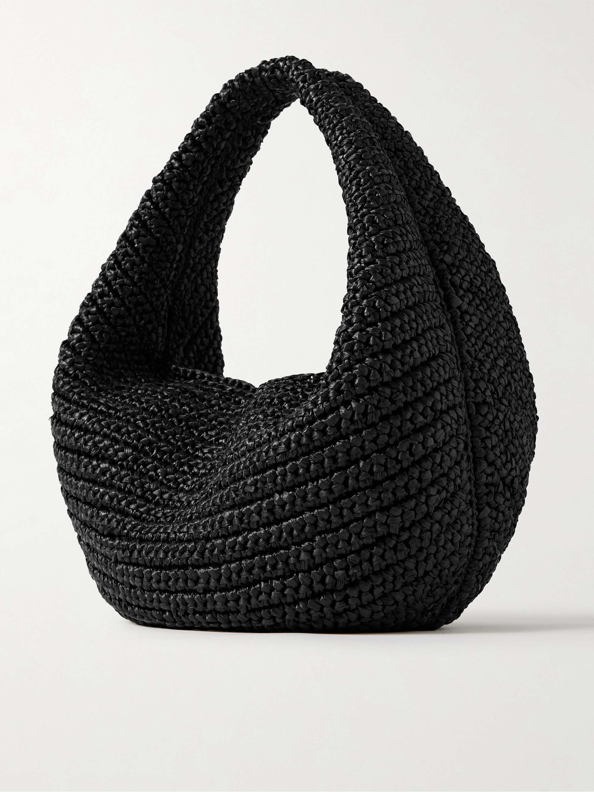 KHAITE Sac porté épaule en raphia Olivia Medium