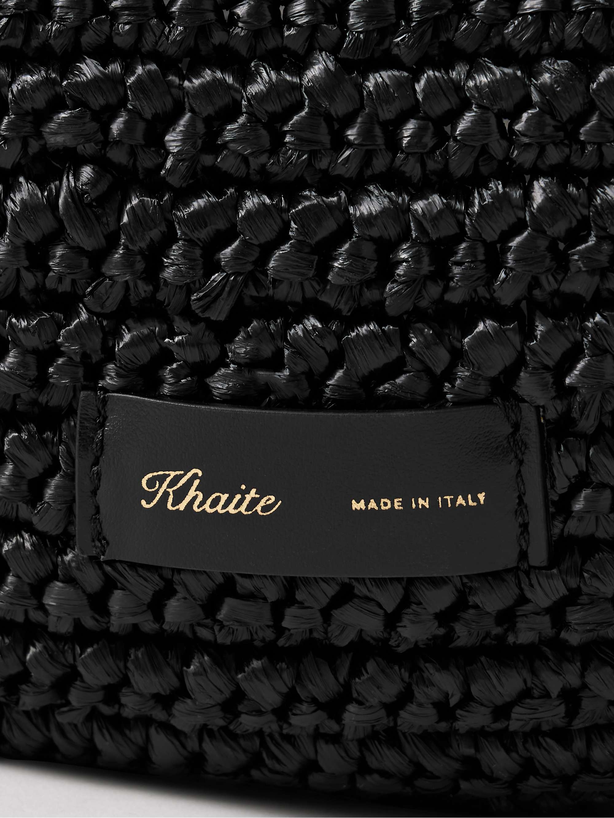 KHAITE Sac porté épaule en raphia Olivia Medium
