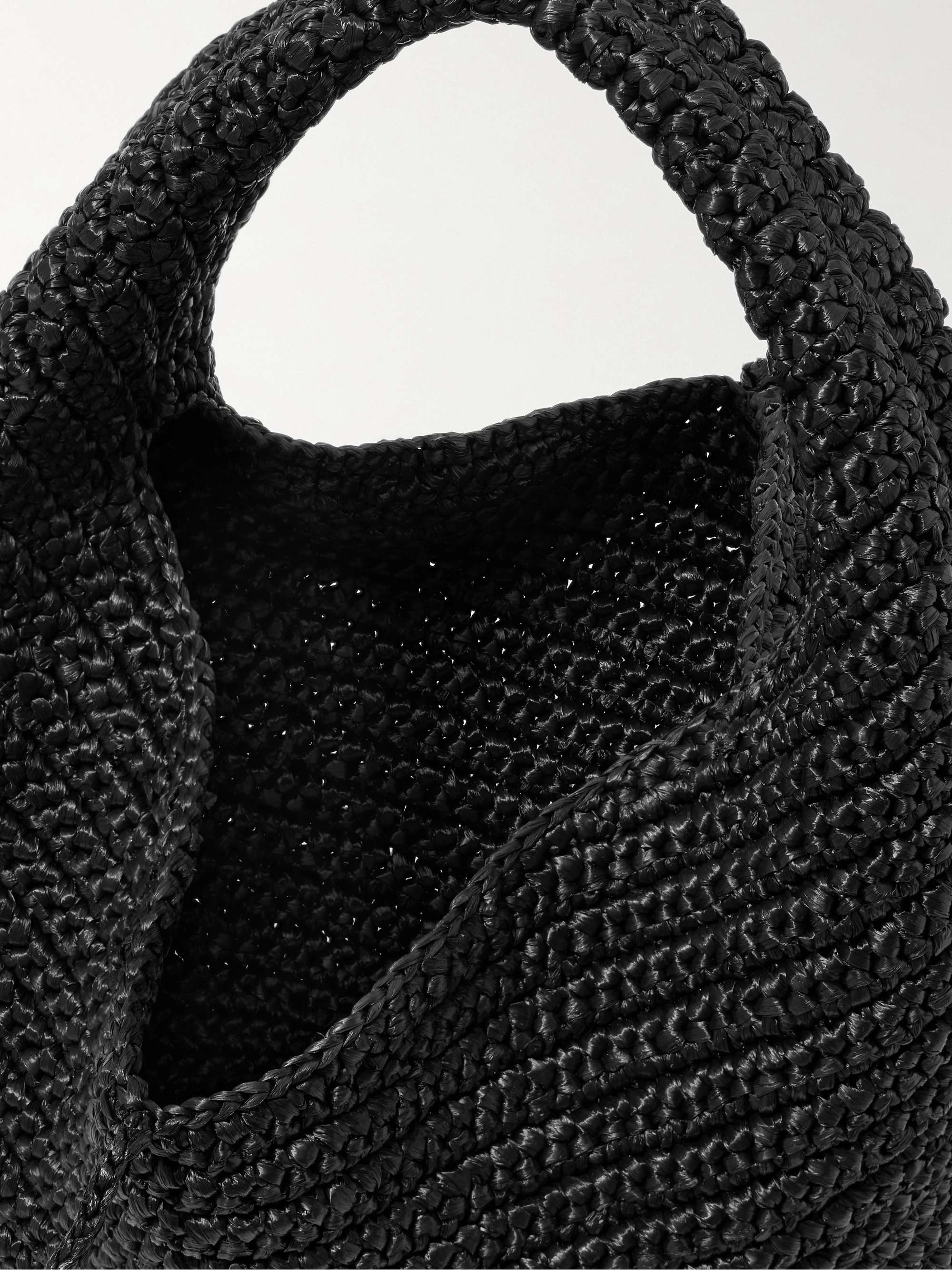 KHAITE Sac porté épaule en raphia Olivia Medium