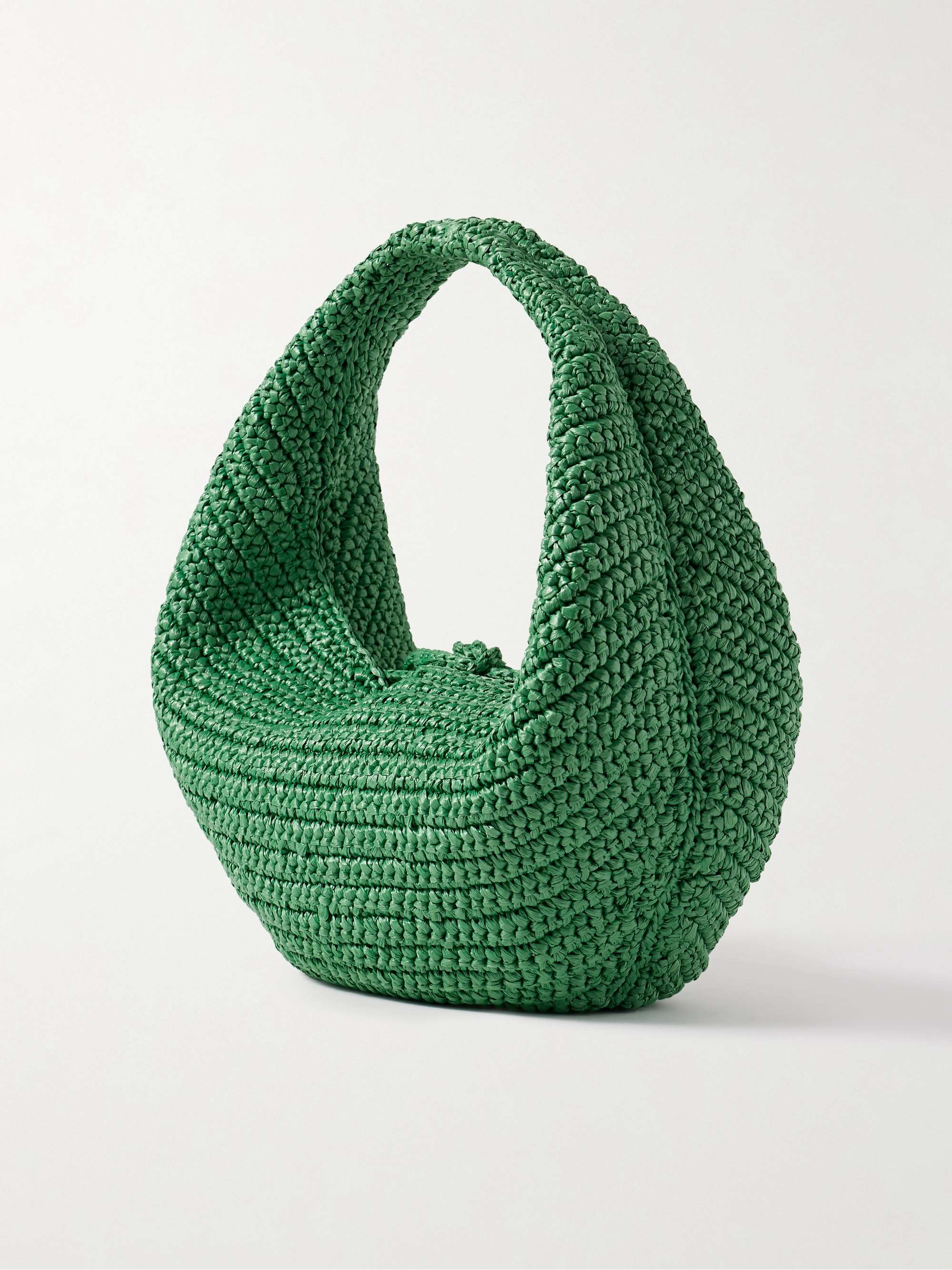 KHAITE Olivia medium raffia shoulder bag NETAPORTER