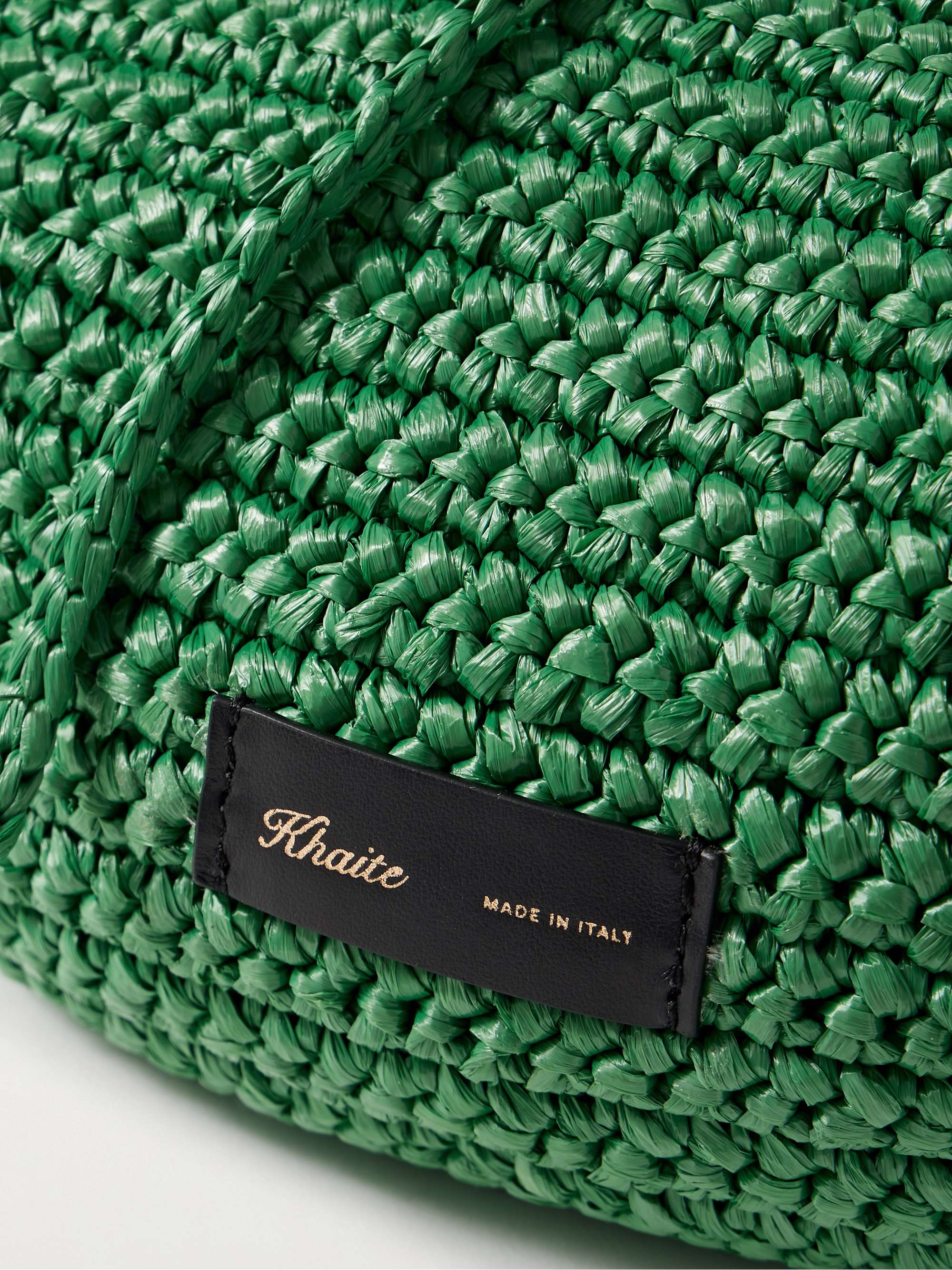 KHAITE Olivia medium raffia shoulder bag