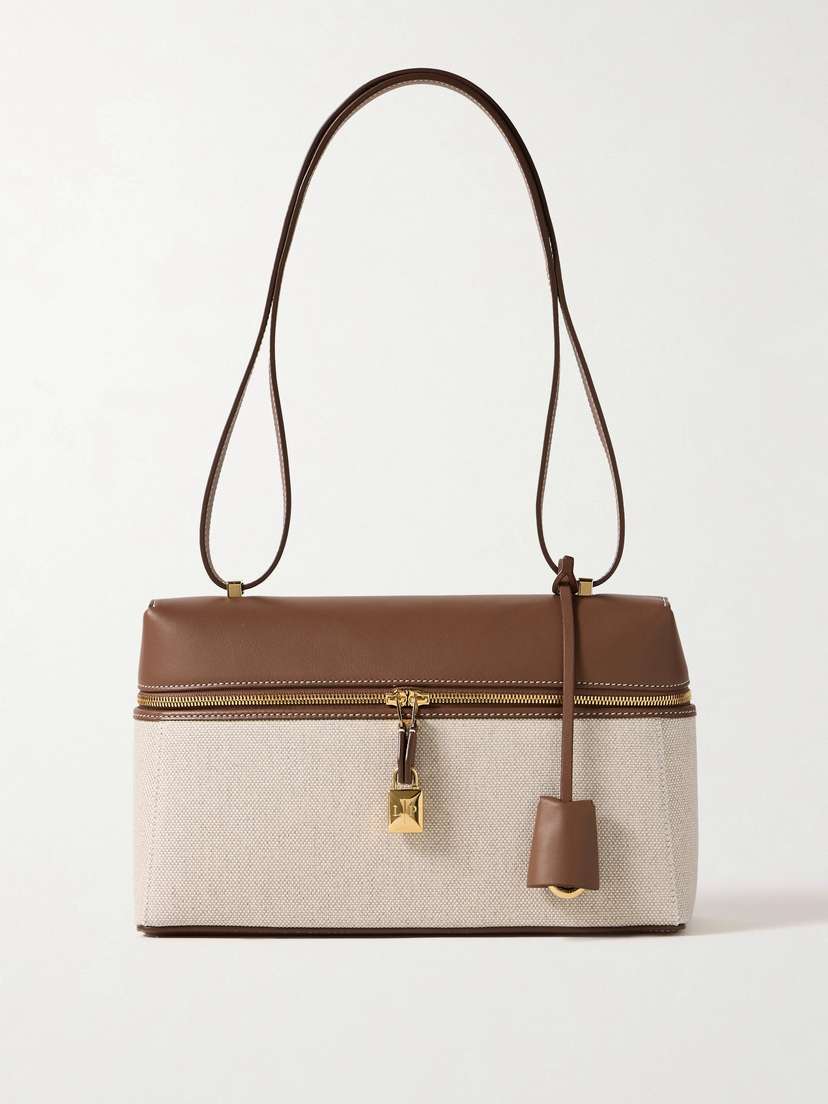 Loro Piana L27 Canvas And Leather Shoulder Bag -  - One size