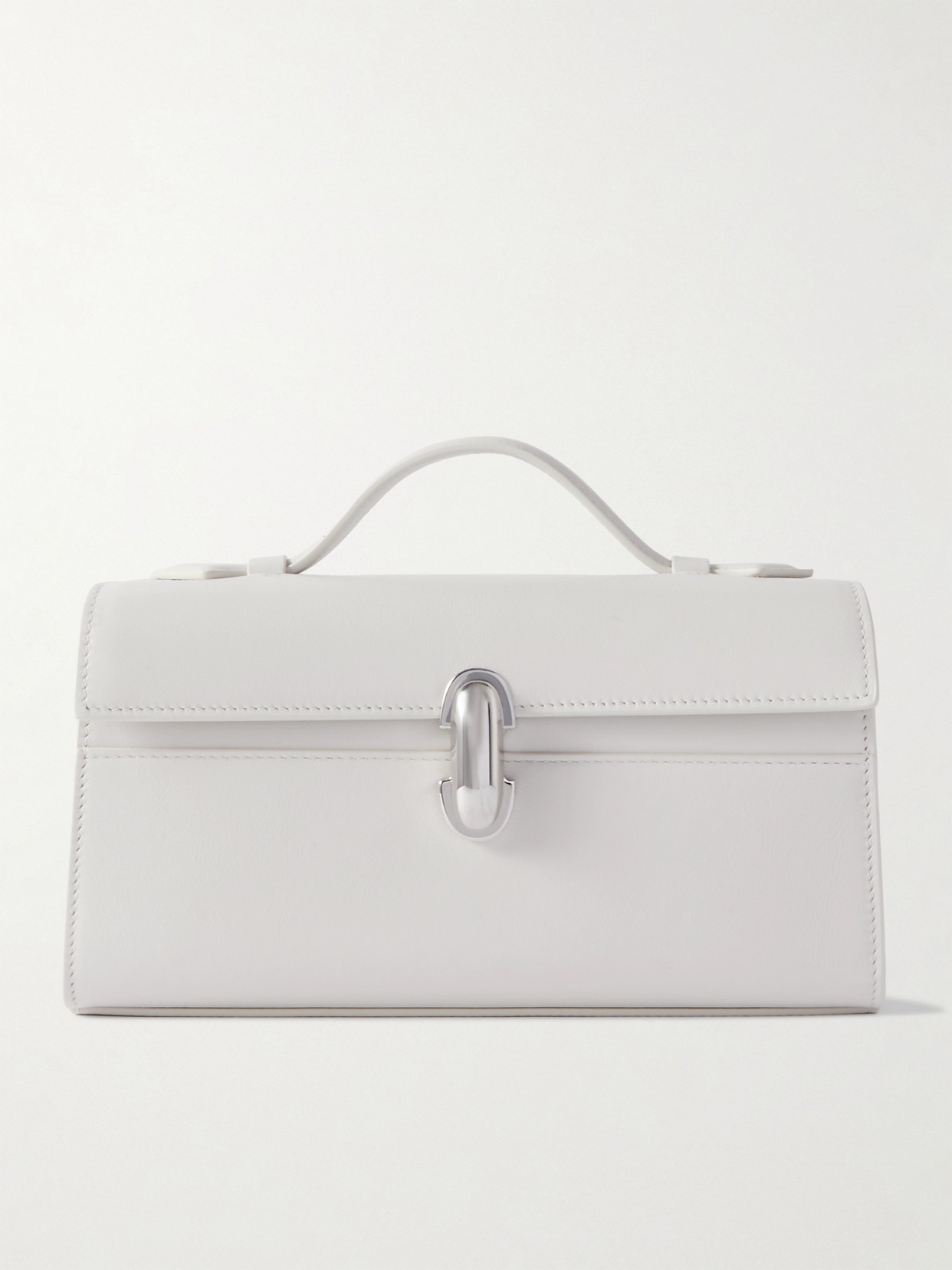 SAVETTE SYMMETRY POCHETTE LEATHER CLUTCH