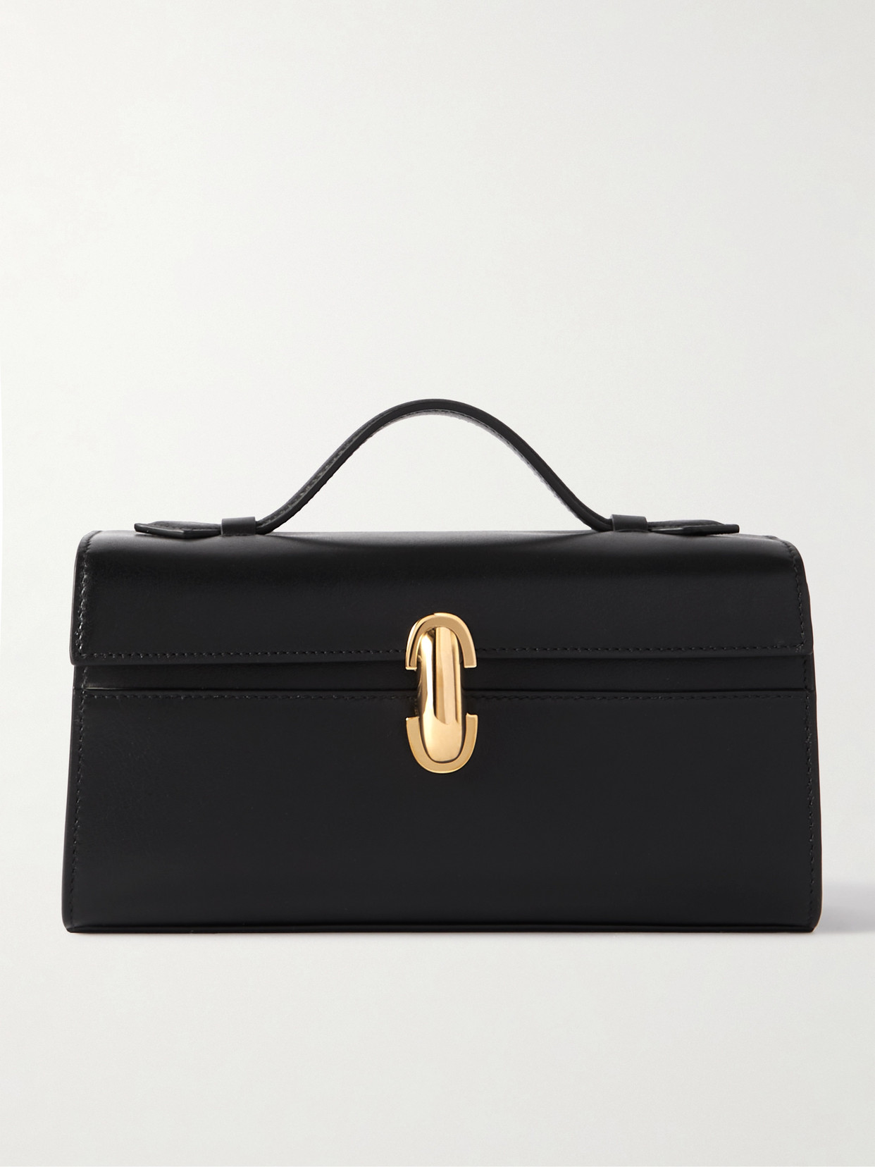 Savette - Symmetry Pochette Leather Clutch - Black
