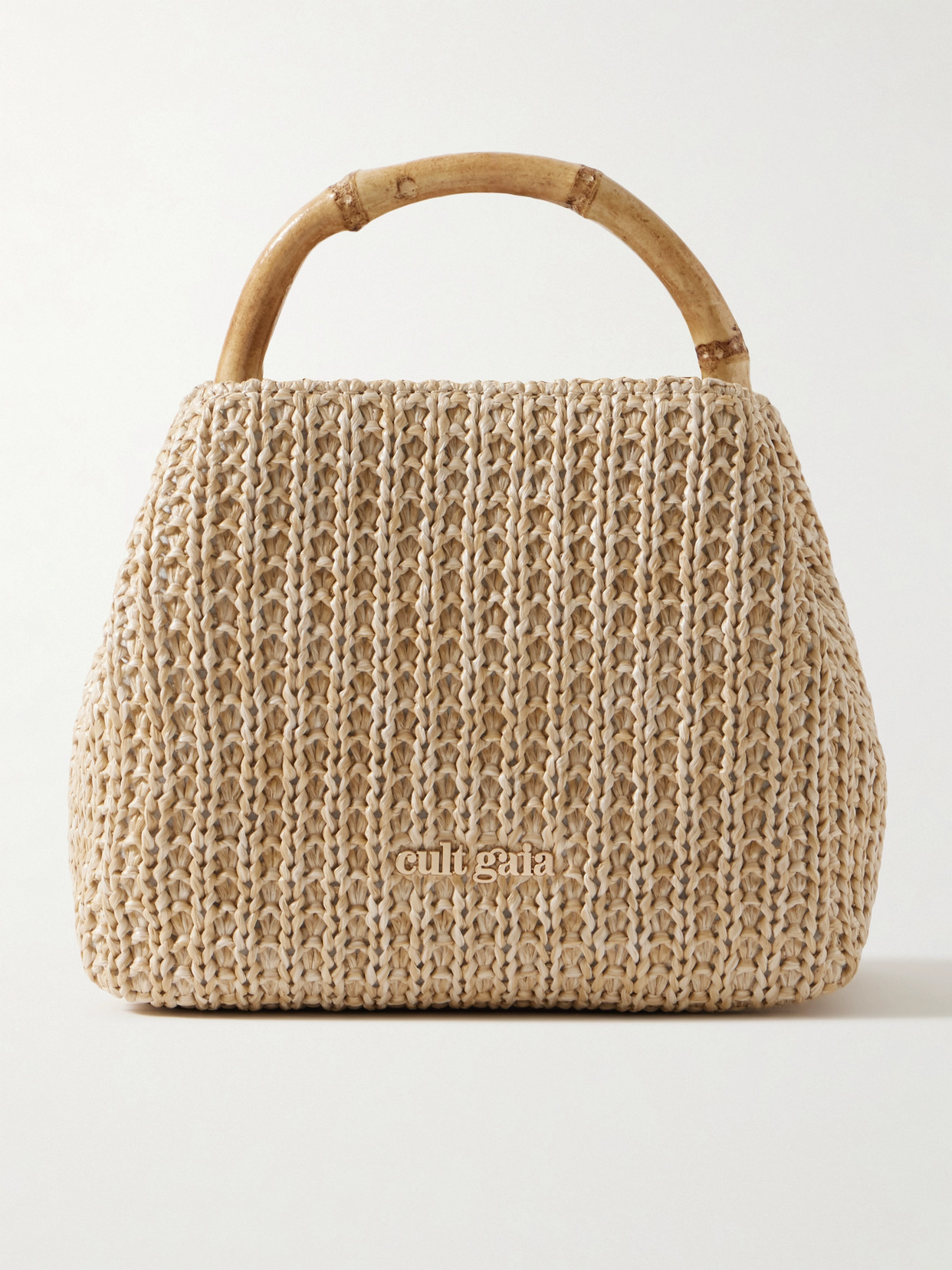 Shop Cult Gaia Solene Mini Raffia Tote In Neutrals