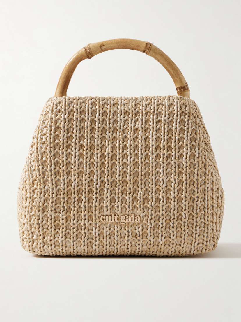 Cult Gaia Solene Mini Raffia Tote