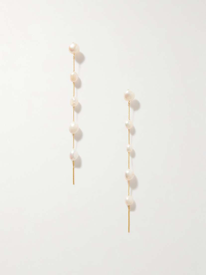 Cult Gaia Atum Gold-tone Pearl Earrings