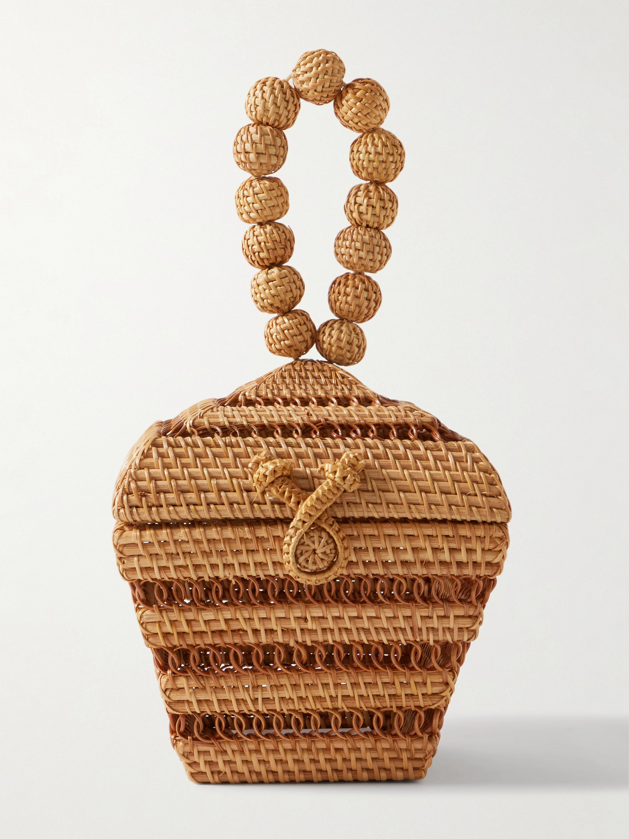 Shop Cult Gaia Suri Rattan Tote In Neutrals