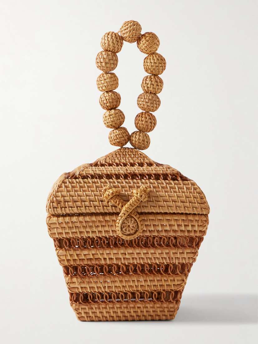 Cult Gaia Suri Rattan Tote