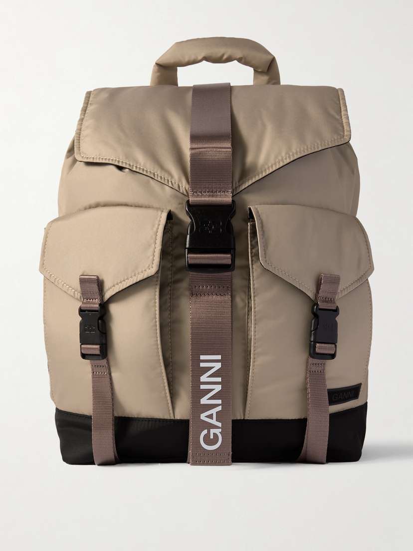 Ganni Recycled-shell Backpack