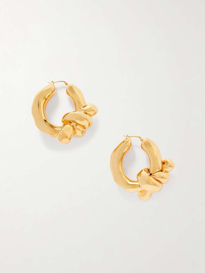 Jil Sander tone Hoop Earrings