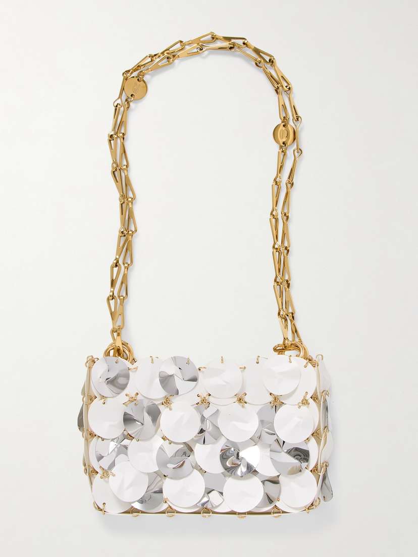 Rabanne Paillette-embellished Shell Shoulder Bag -  - One size