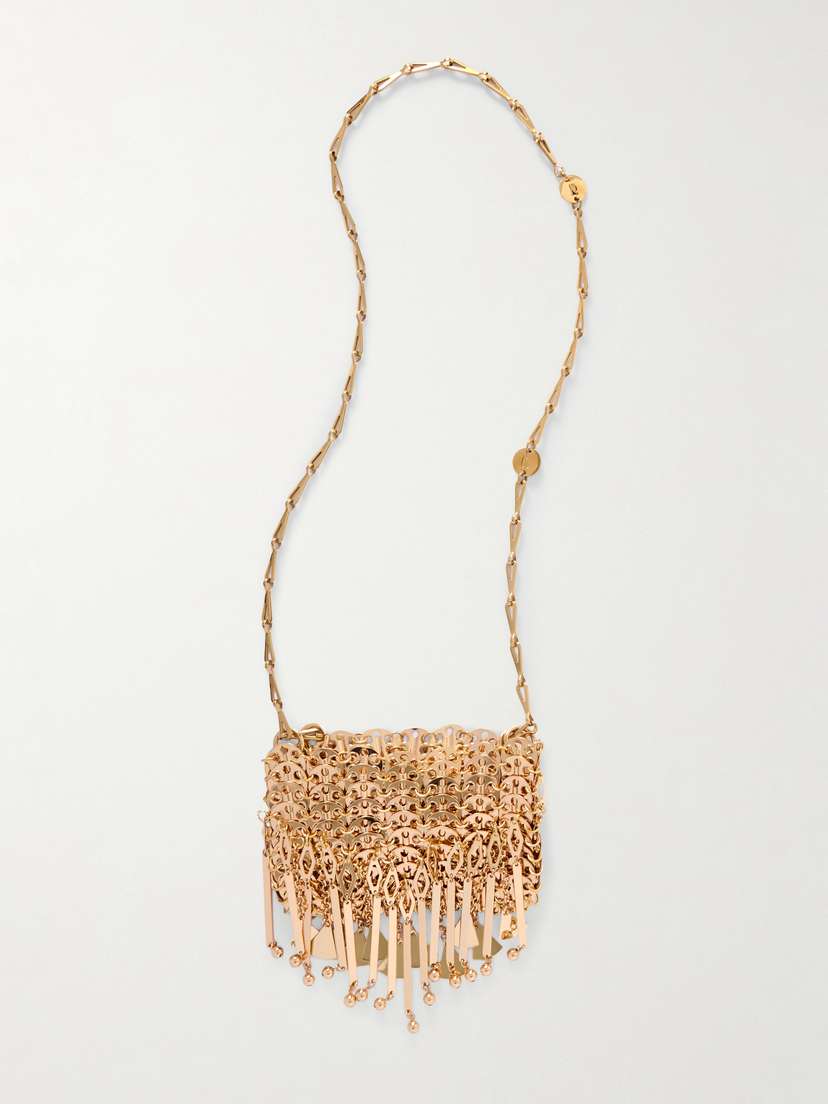 Rabanne 1969 Nano Fringed Chainmail Shoulder Bag -  - One size