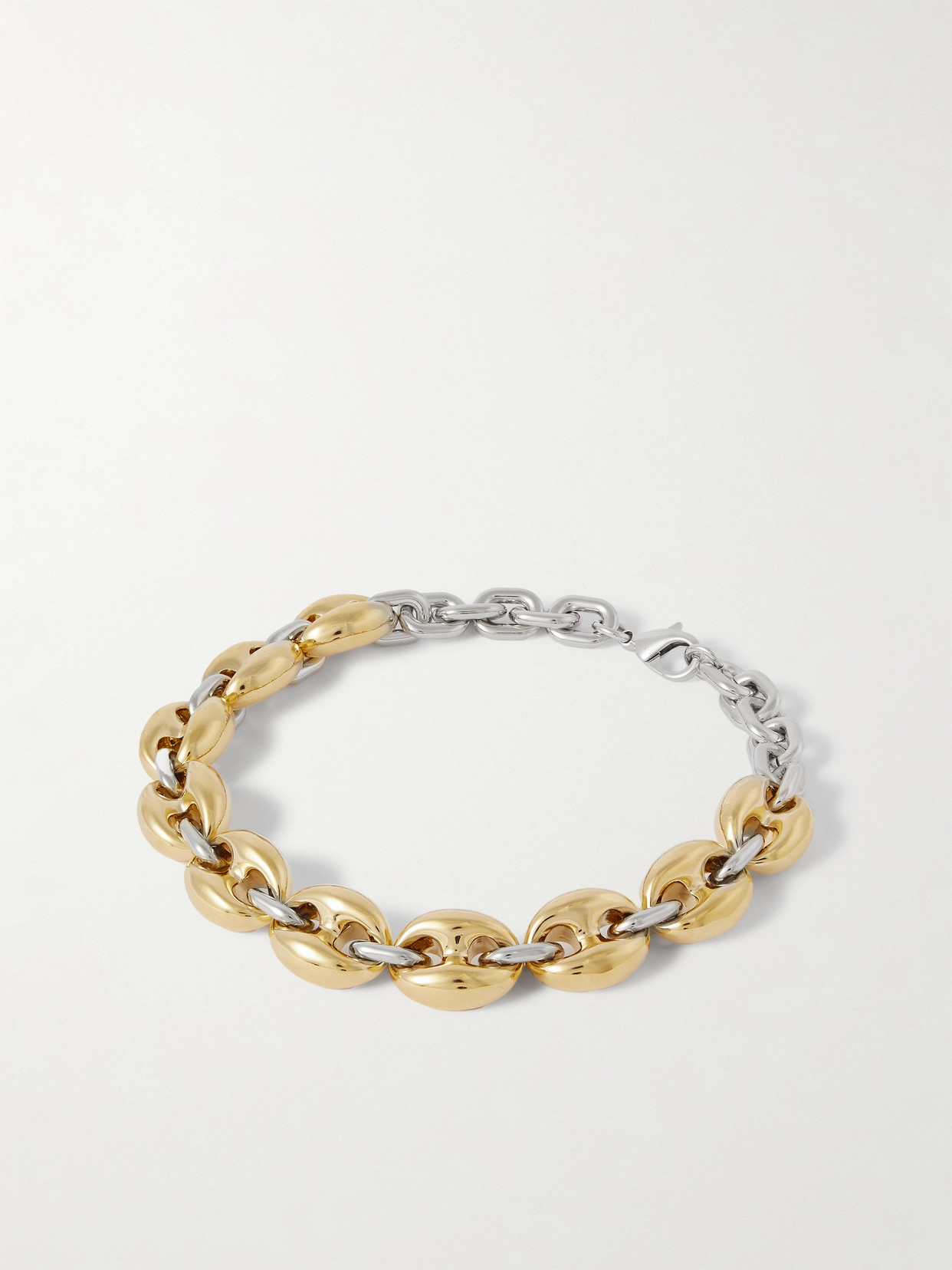 Rabanne - X Eight Silver And Gold-tone Necklace - One size