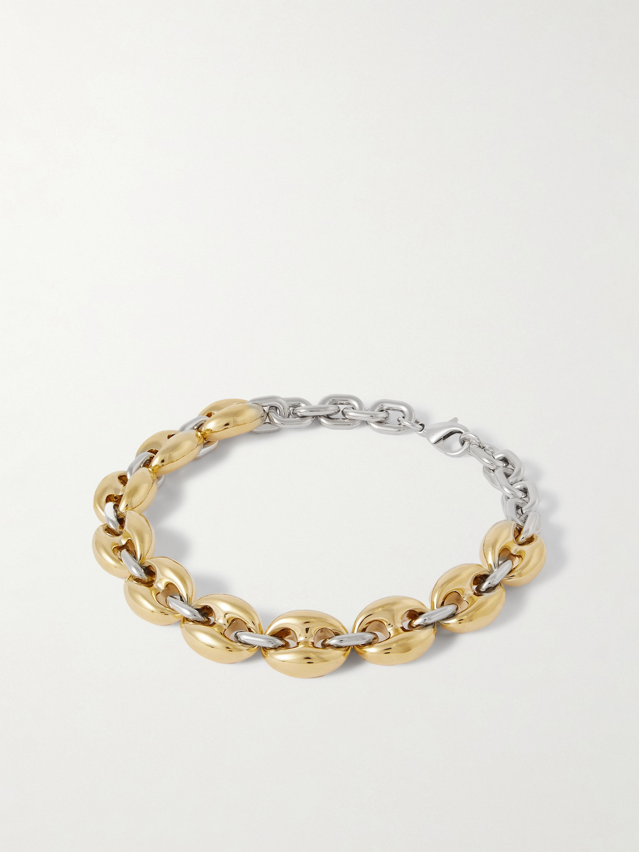 Rabanne X Eight Silver And Gold-tone Necklace