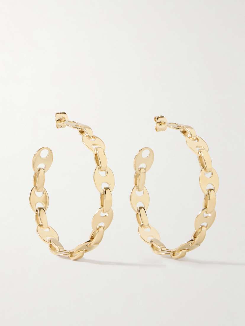 Rabanne Nano Gold-tone Hoop Earrings
