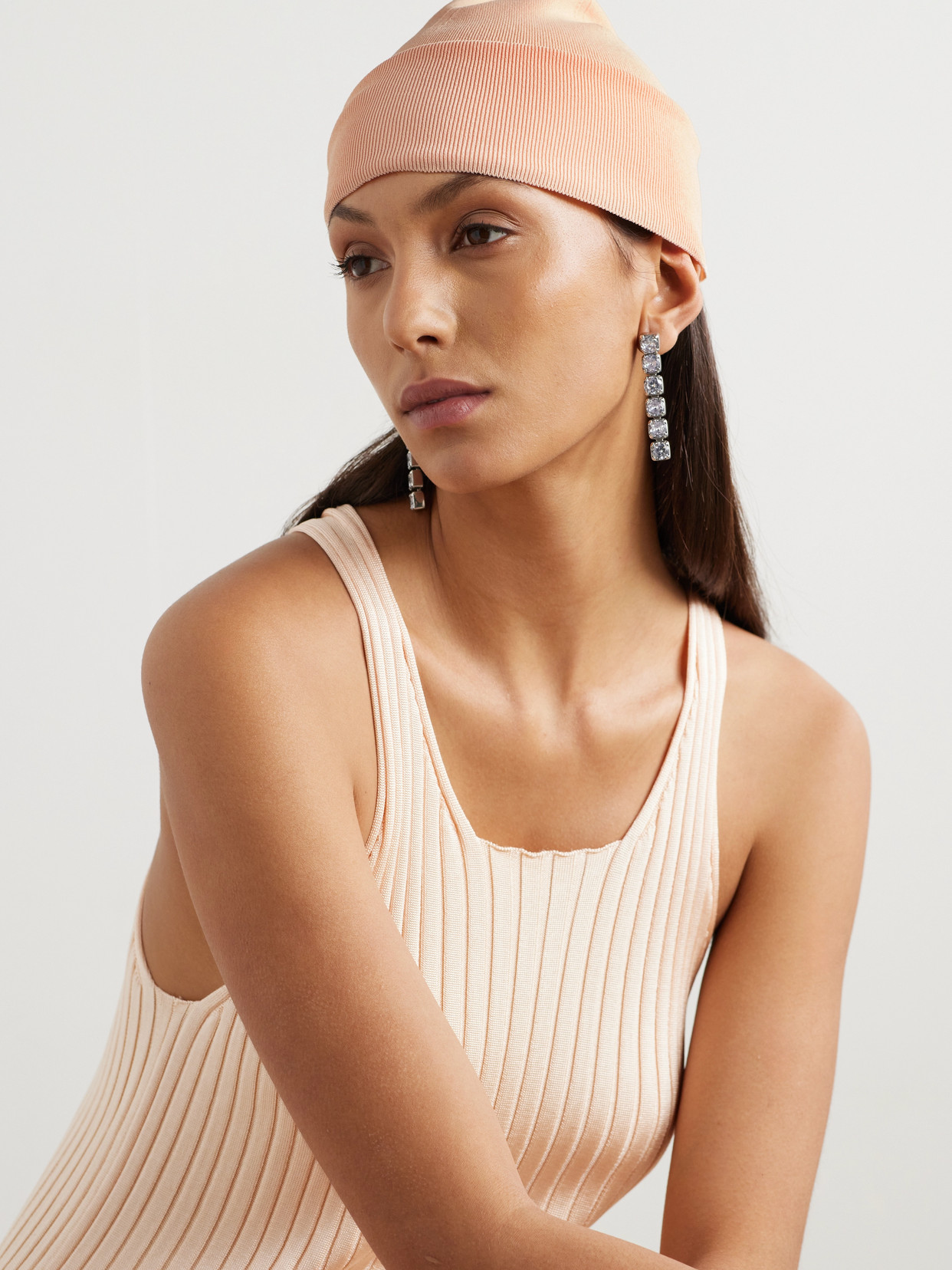 Jil Sander Ribbed Stretch-knit Beanie In Pink