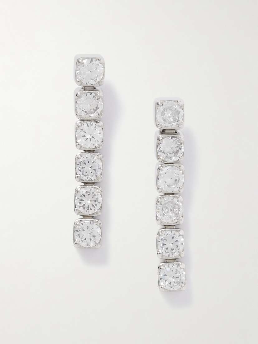 Jil Sander tone Crystal Earrings
