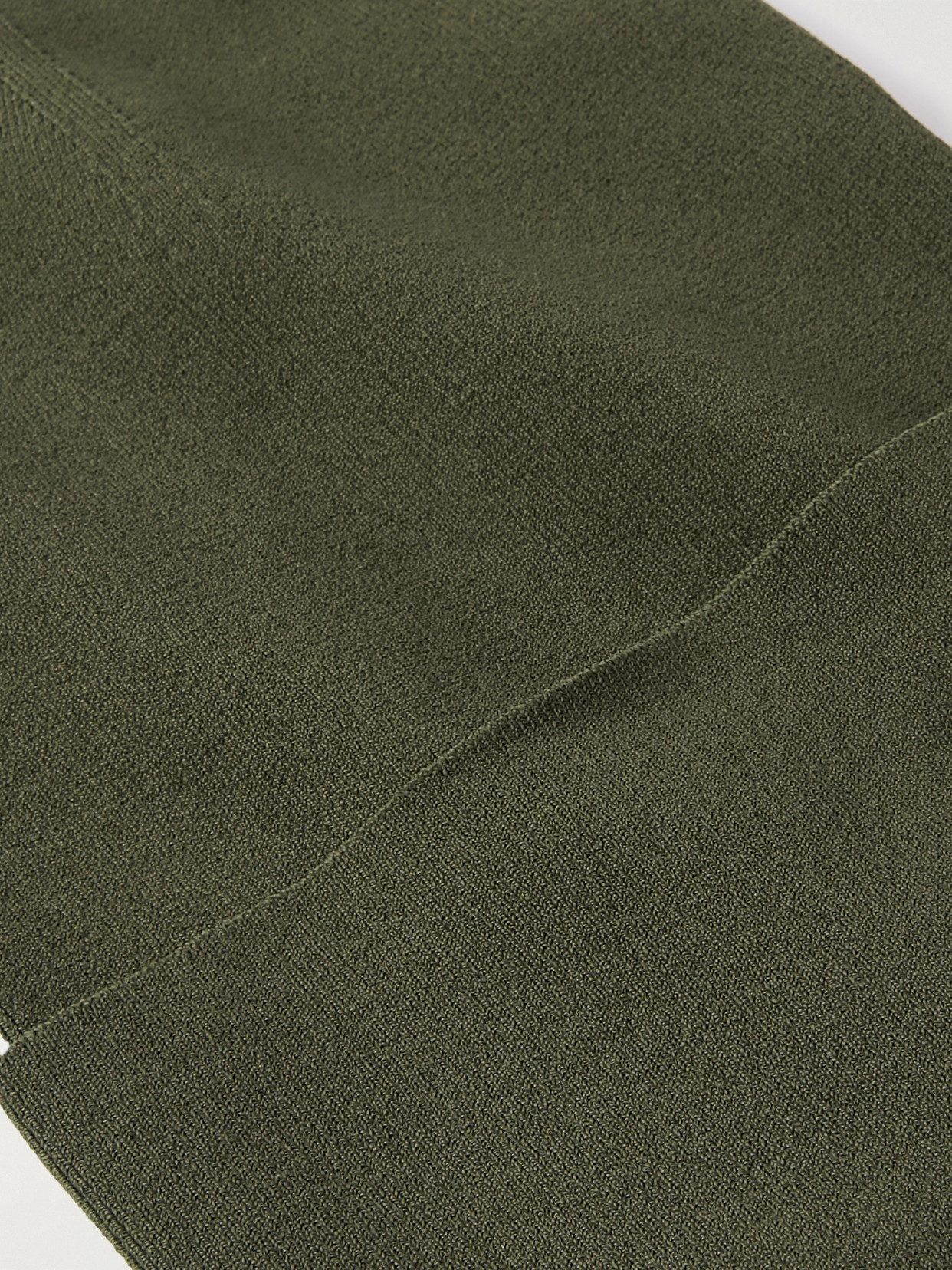 Jil Sander Ribbed Stretch-knit Beanie In Green