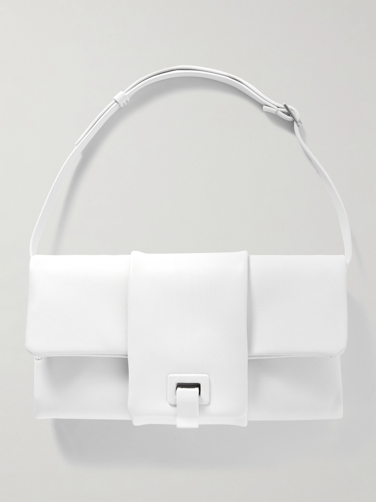 Proenza Schouler Flip Leather Shoulder Bag In White