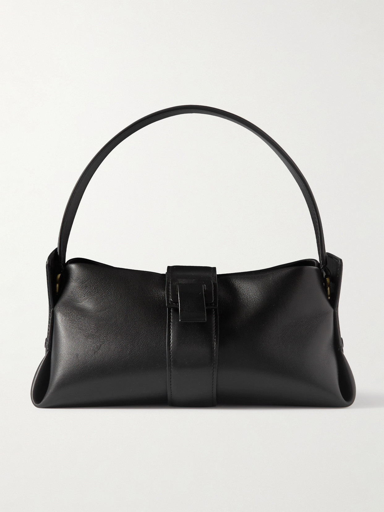 Shop Proenza Schouler Park Leather Shoulder Bag In Black