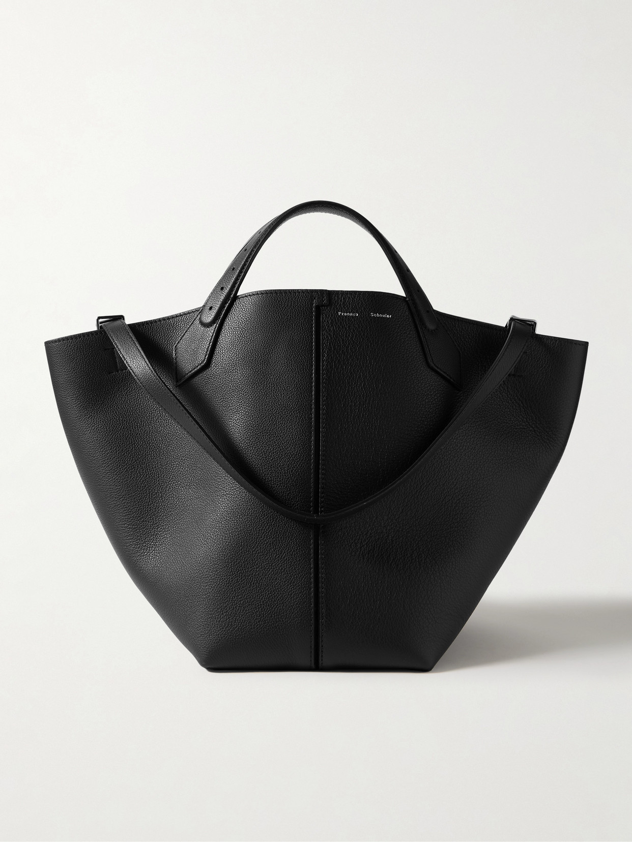 Proenza Schouler Large Ps1 Leather Tote In Black