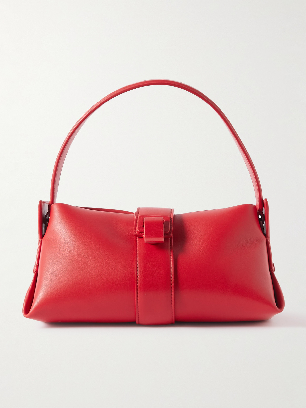 Shop Proenza Schouler Park Leather Shoulder Bag In Red